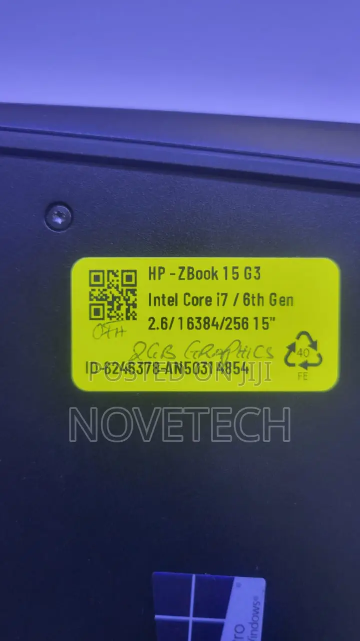 Laptop HP ZBook 15 G3 16GB Intel Core I7 SSD 256GB