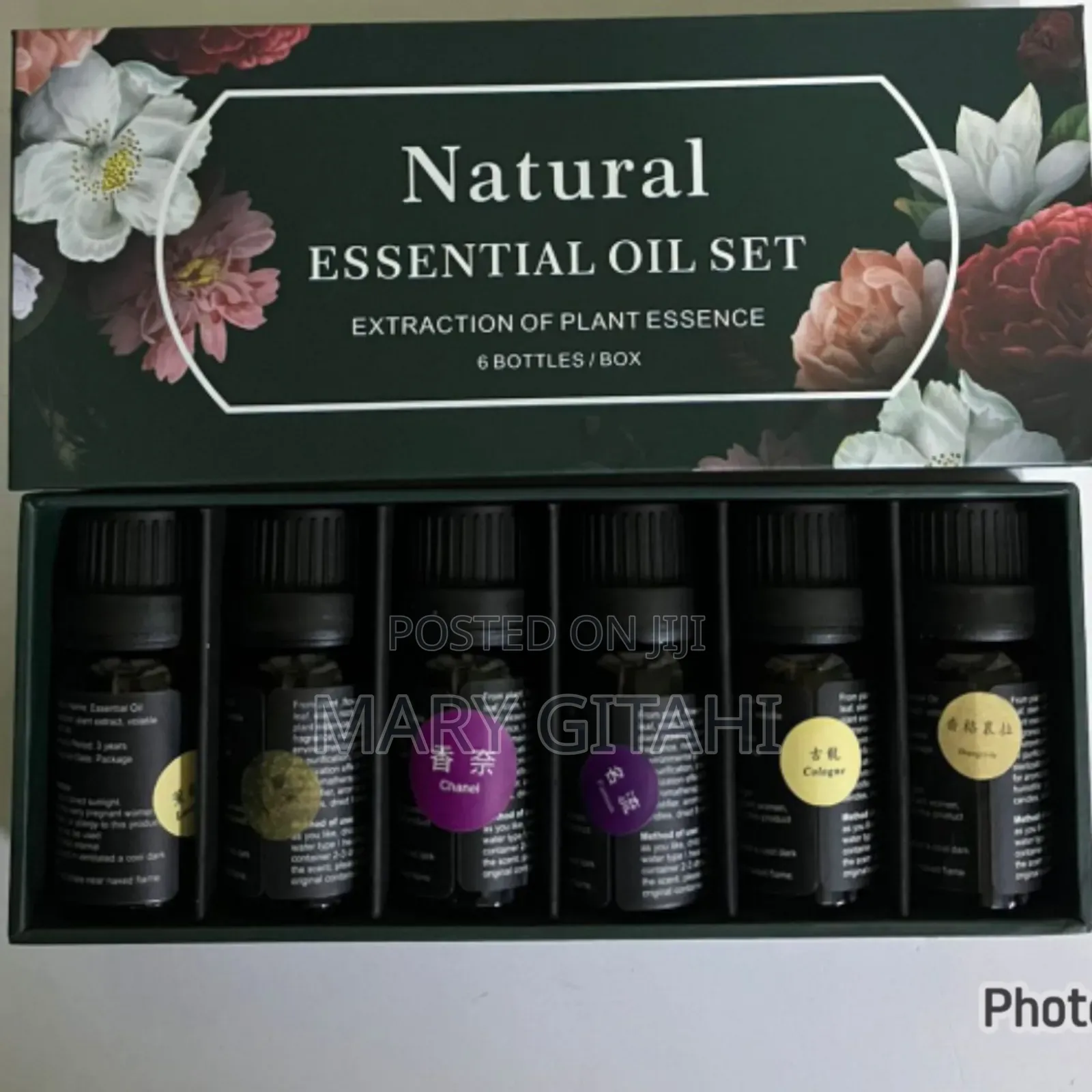 *Natural Essential Oil Set of 6 Pieces(10ml Each Bottle)*