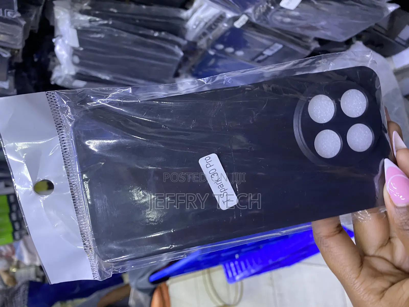 Tuxiwei Tecno Spark 30 Pro Soft Silicone Anti-Fingerprint