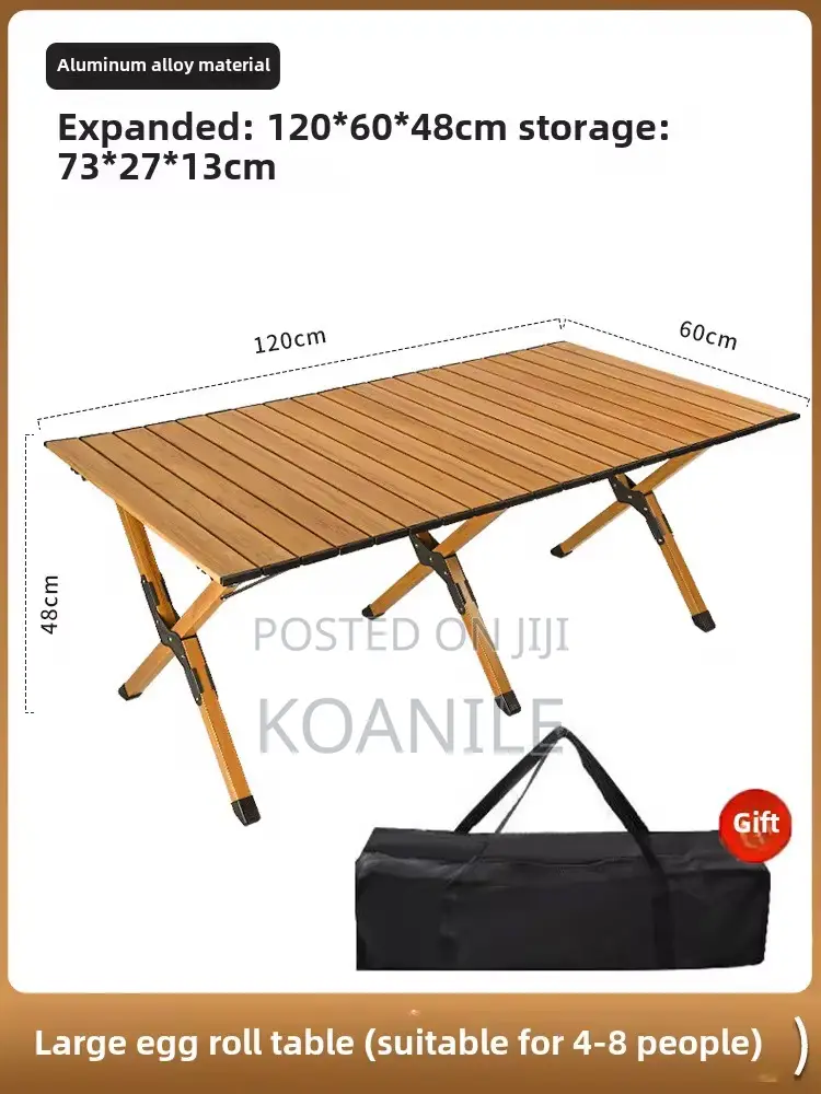 Picnic Table. Foldable Egg Roll Camping Table!!