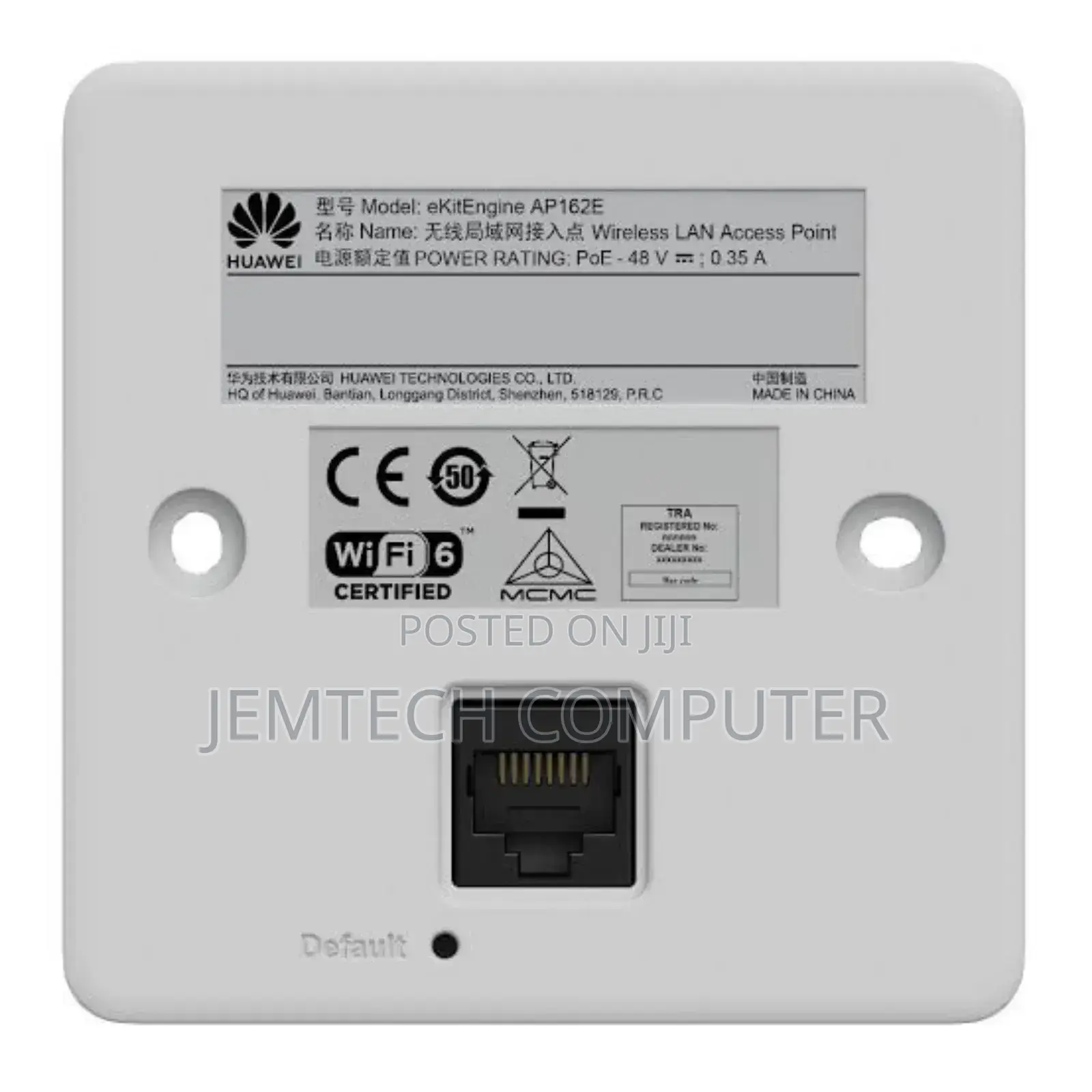 Huawei Ap162e - Ax3000 Thin Dual-Band Wi-Fi 6 Wall Plate Ap