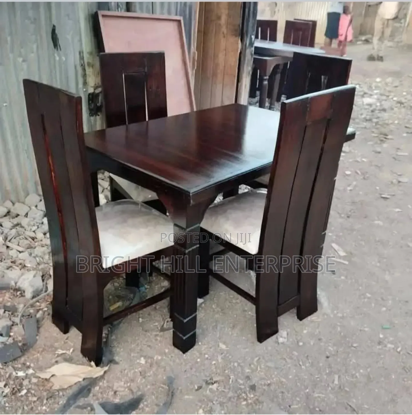Neatly Trimmed 4 Seater Dining Table