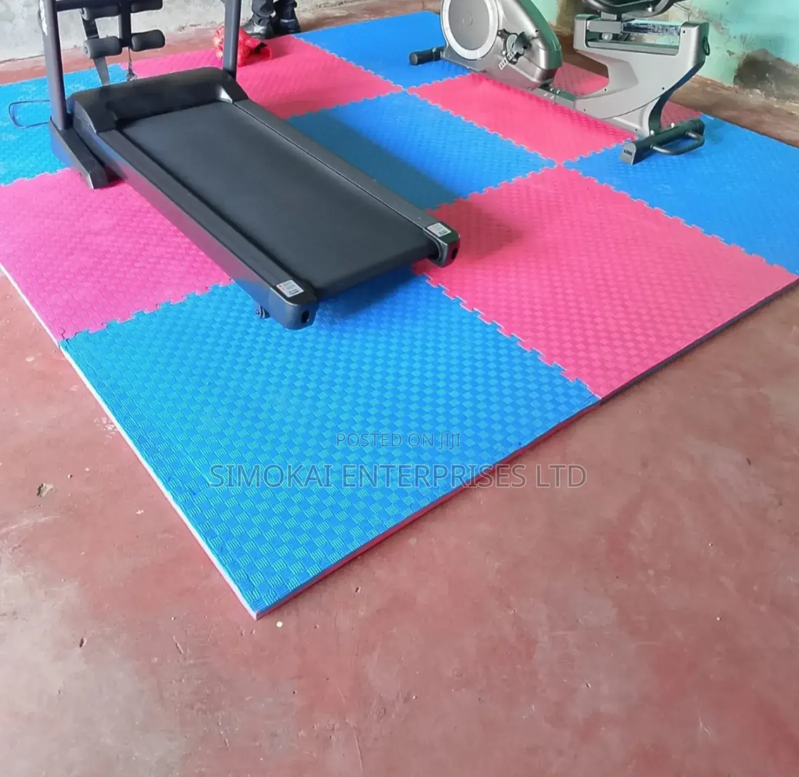 Blue & Pink 1m*1m*25mm Gym Floor Mats