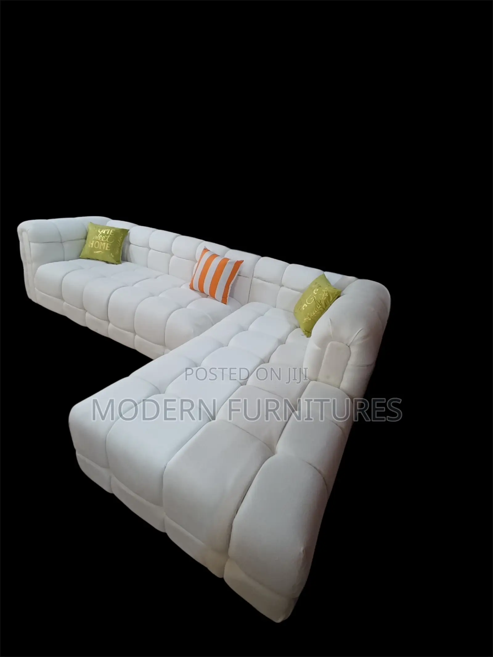 White Bubble L Sofa