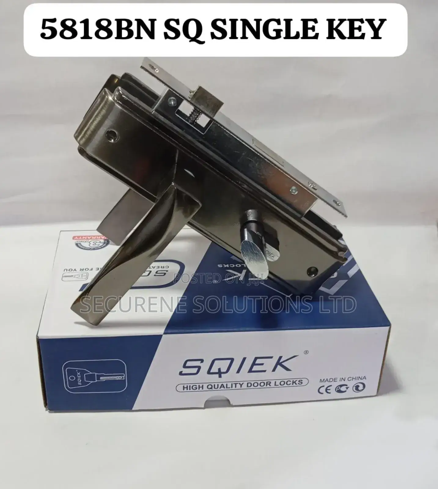 Sqiek 5818bn Sq Single Key Door Lock