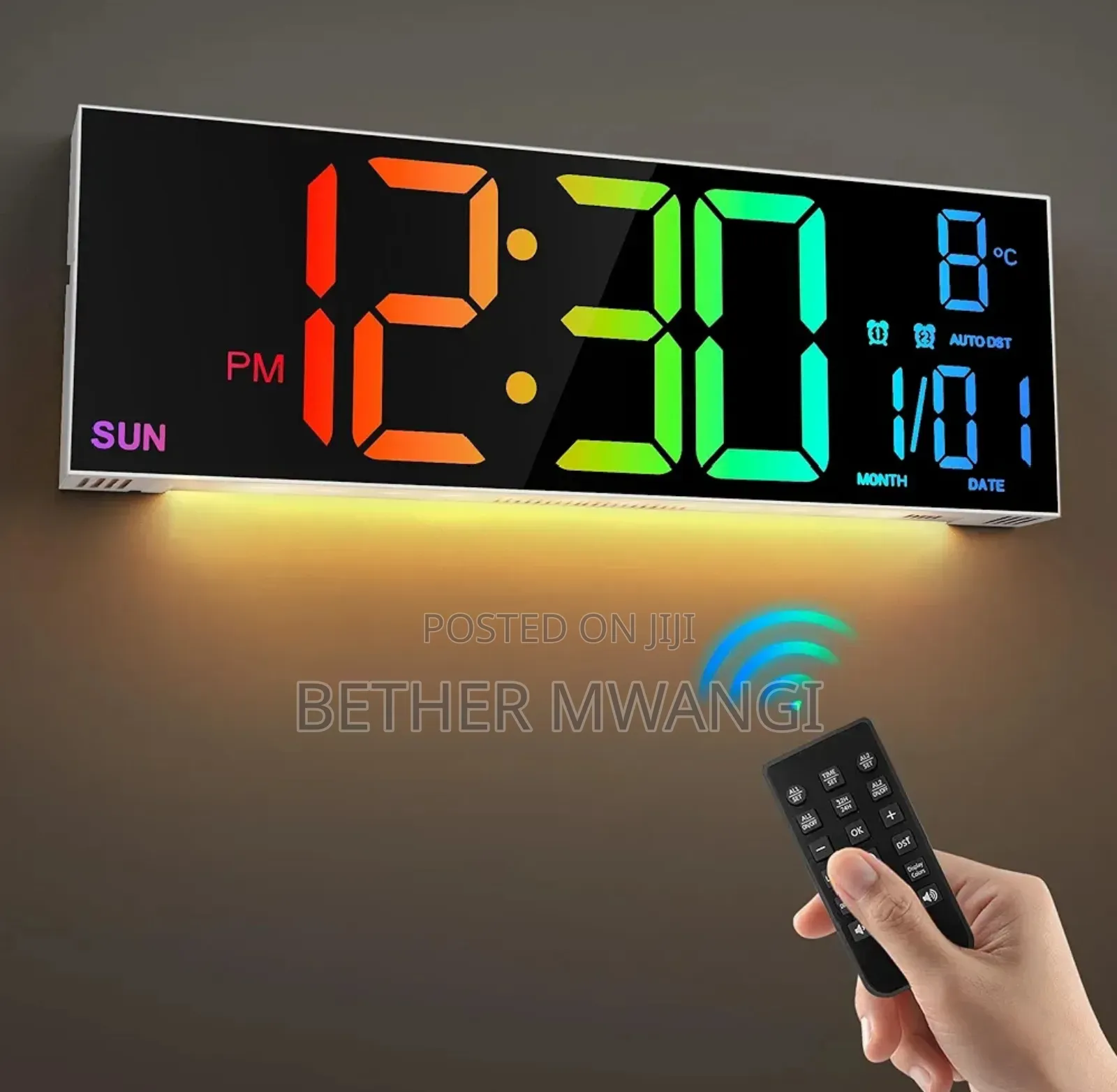 Large Digital Wall Clock With Remote Control in Kenya