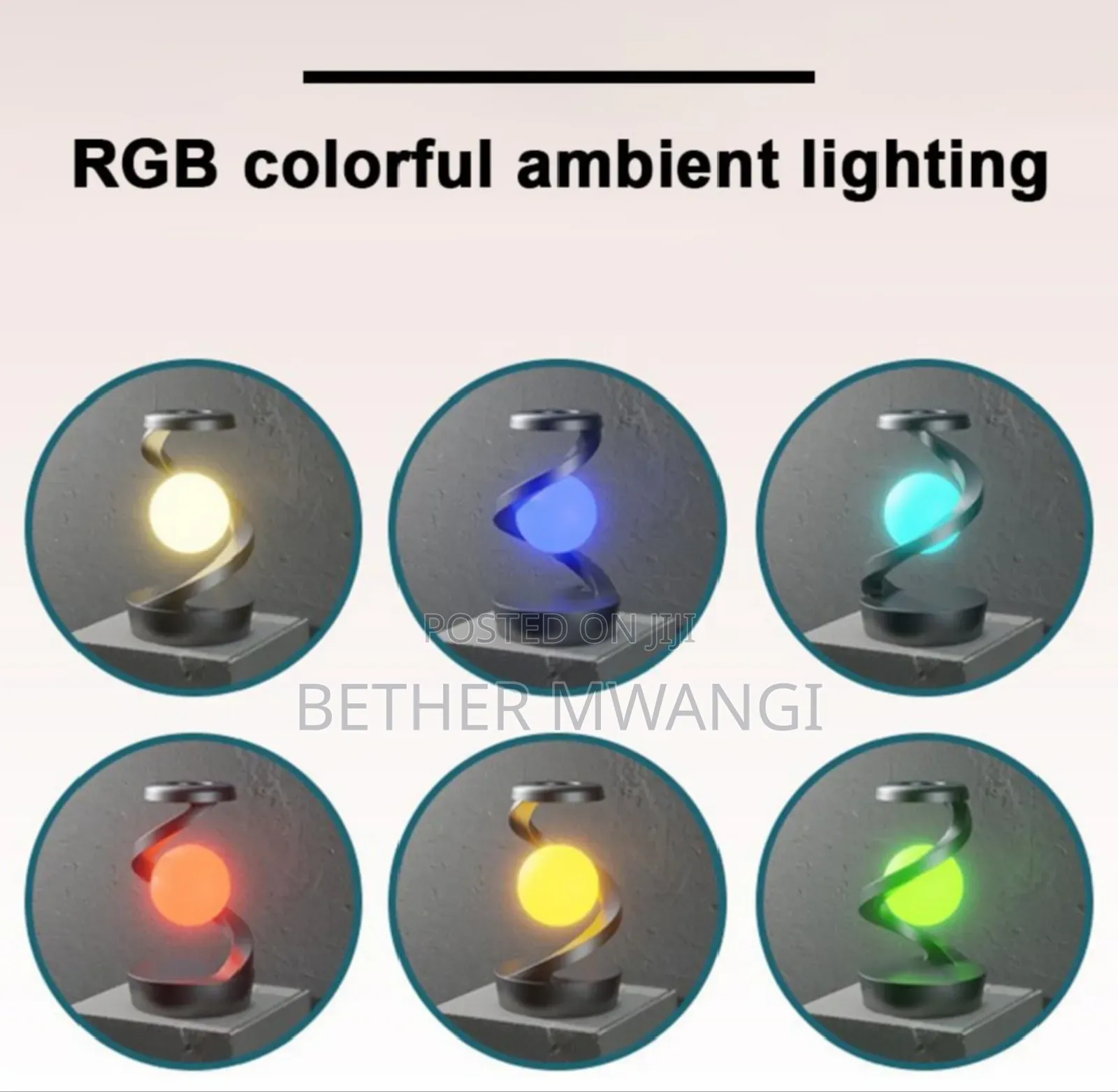Rotating Motion Sensor Lamp With Wireless Charger In Kenya