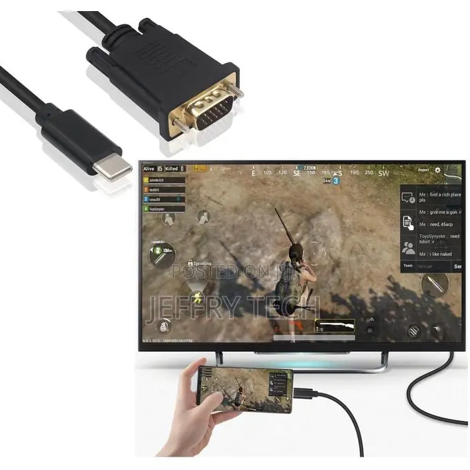 Usb 3.1 Type C to Vga Male Cable 1.50m, Usb-C to Vga Adapter