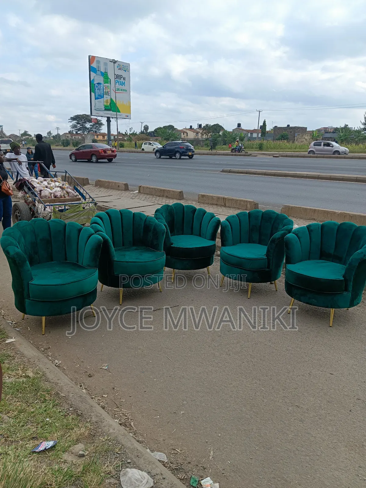 Pedicure Green Seats or Flower Sofa Design 