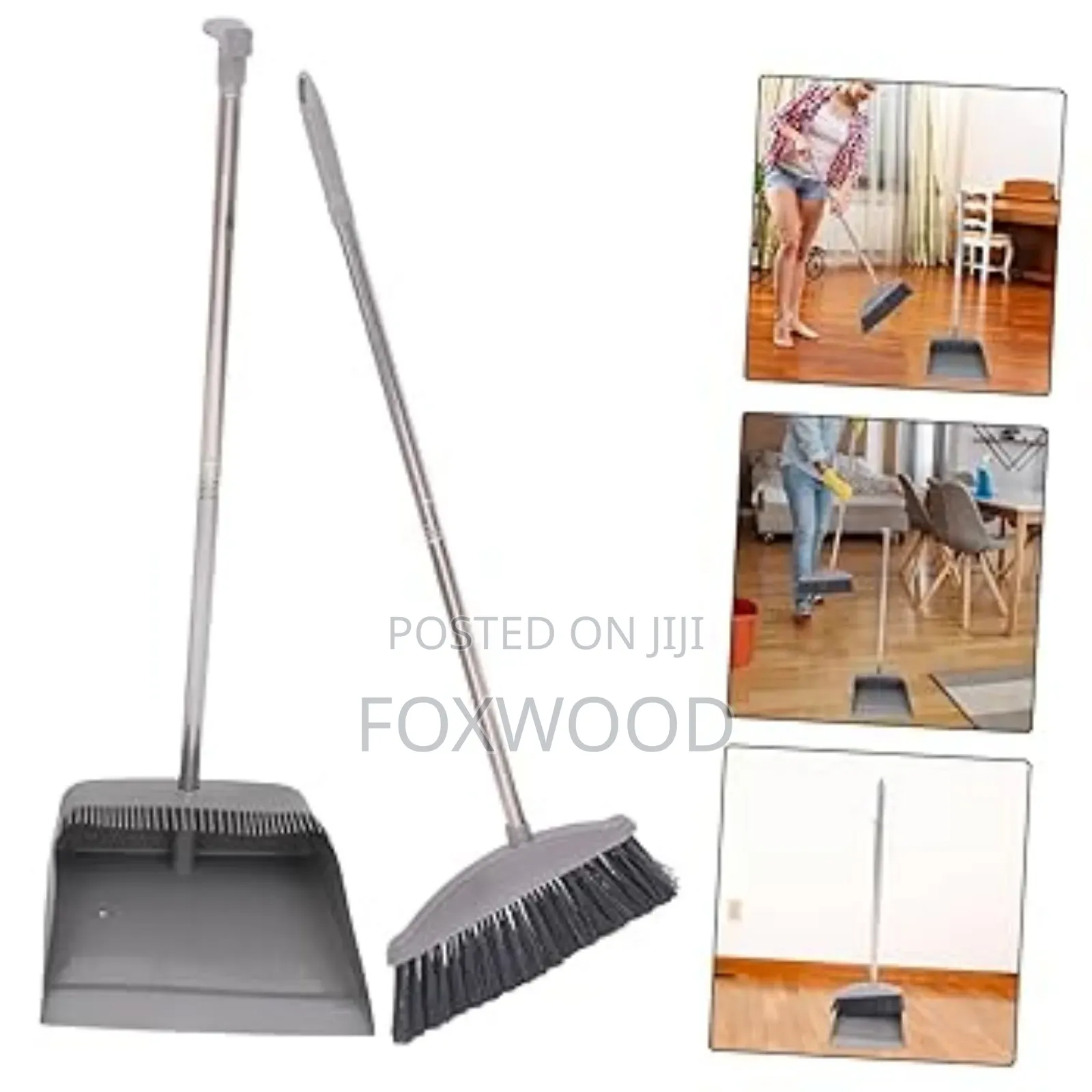 Long-Handled Dustpan and Brush Set