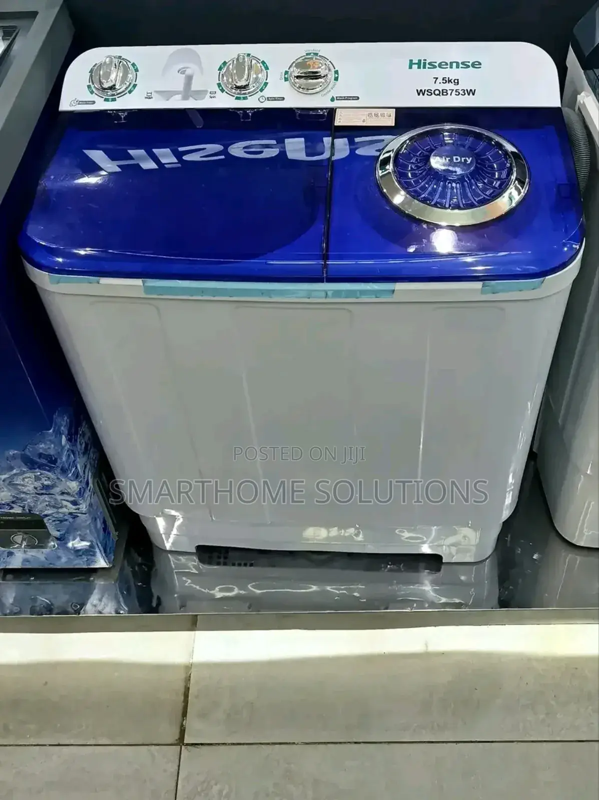 Hisense 7.5 Kg Top Load Twin Tub Semi Auto Washing Machine