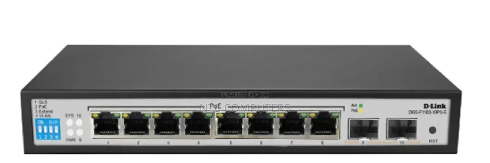 D-Link 8 Port Poe Gigabit Smart Managed DGS-F1100-10ps-E/B