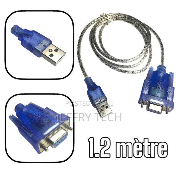 Usb to Rs232 Serial Adapter, 9-Pin Db9 Female