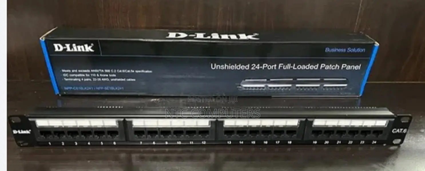 D-Link NPP-C61blk241 Cat6 24-Port Patch Panel