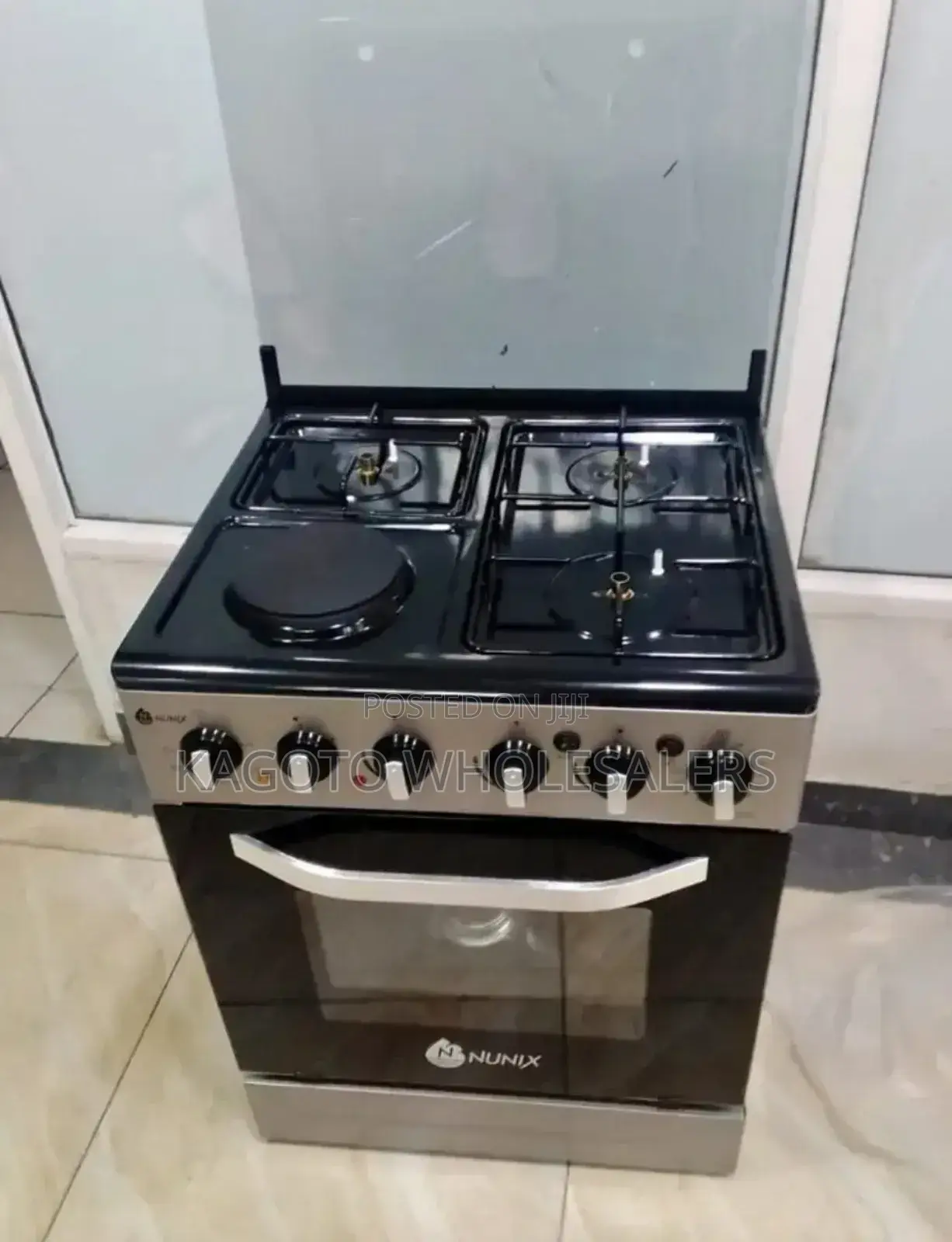 3+1 Gas Cooker Nunix With Electric Oven