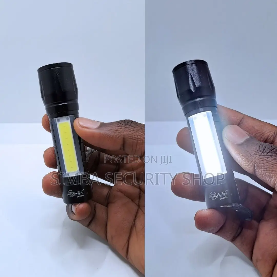 Mini Tactical Flashlight With Case Small Torch Cob Led Lamp