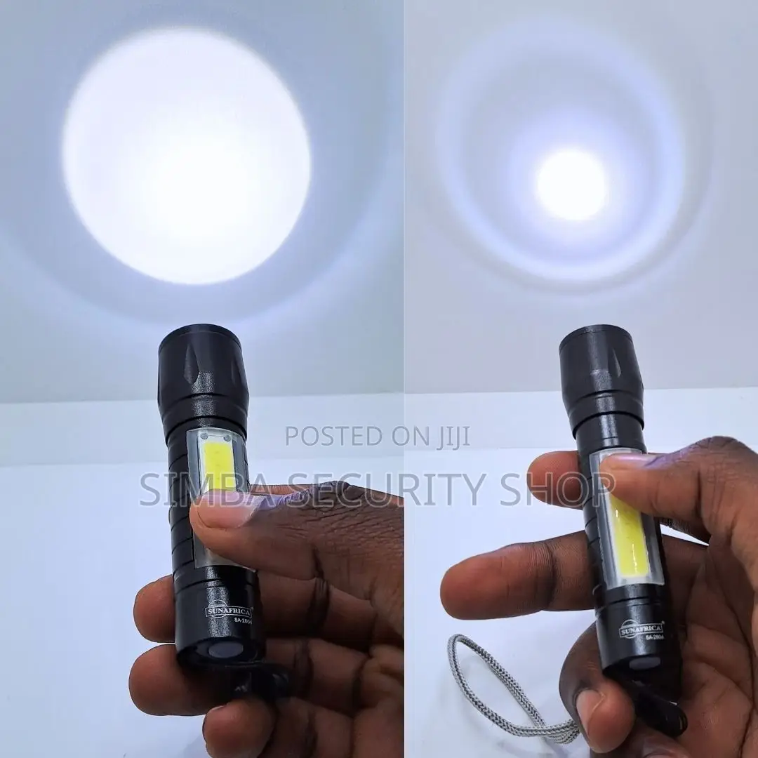 Mini Tactical Flashlight With Case Small Torch Cob Led Lamp