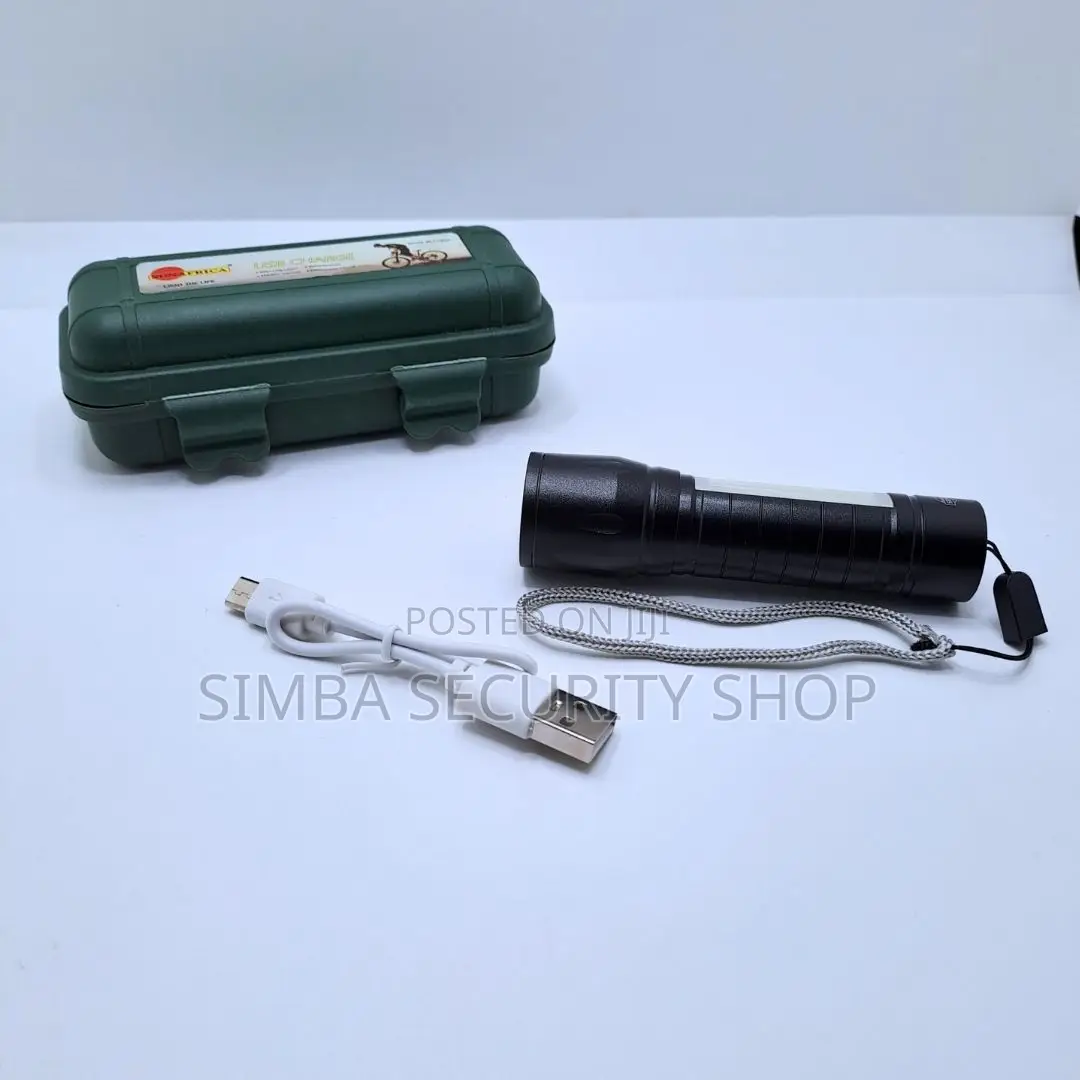 Mini Tactical Flashlight With Case Small Torch Cob Led Lamp