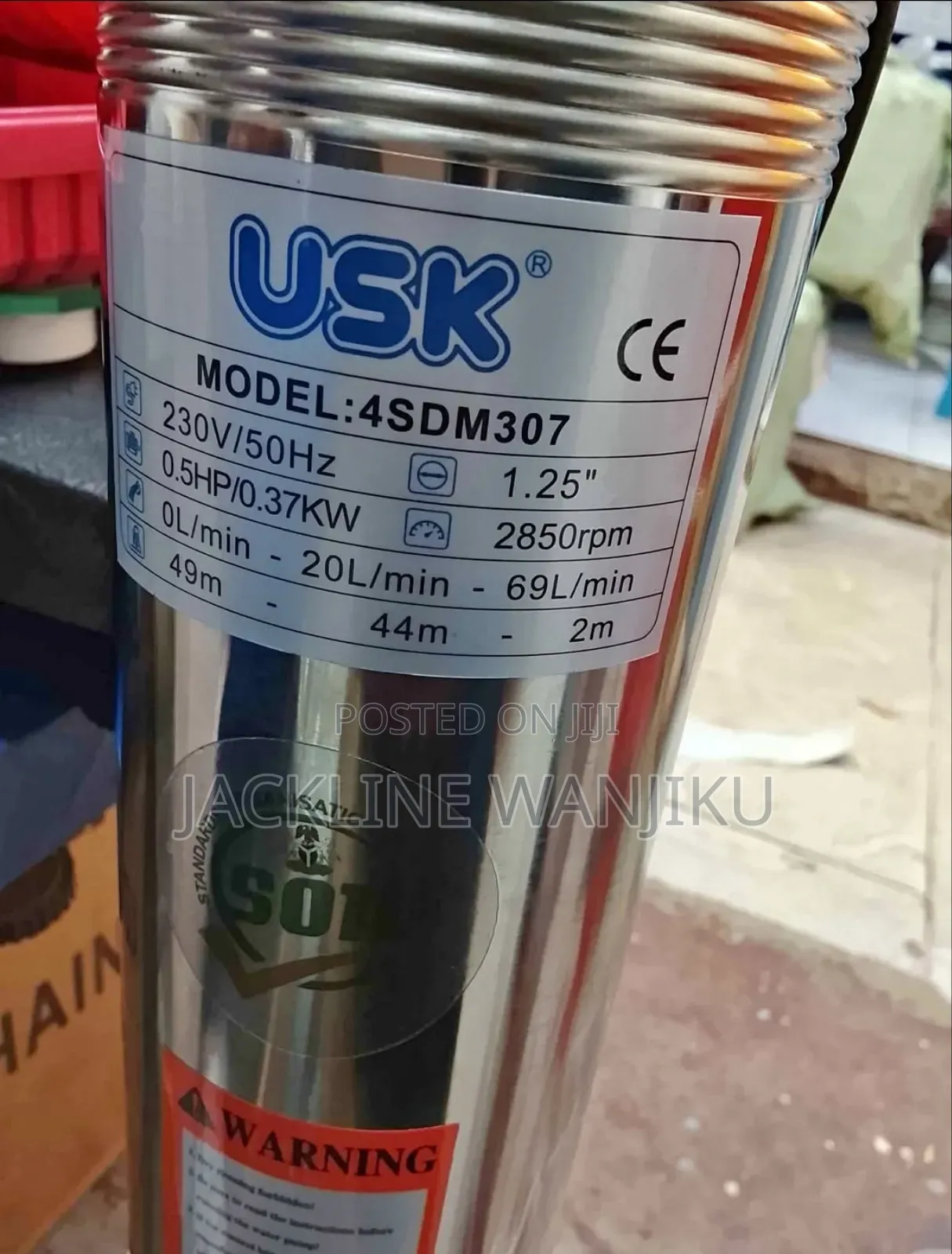 Usk 0.5hp Submersible Water Pump/ Electric Submersible Pump