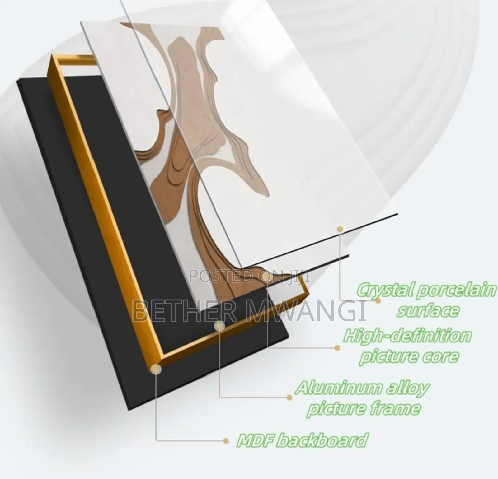 3d Led Premium Waterfall Crystal Wall Painting in Kenya