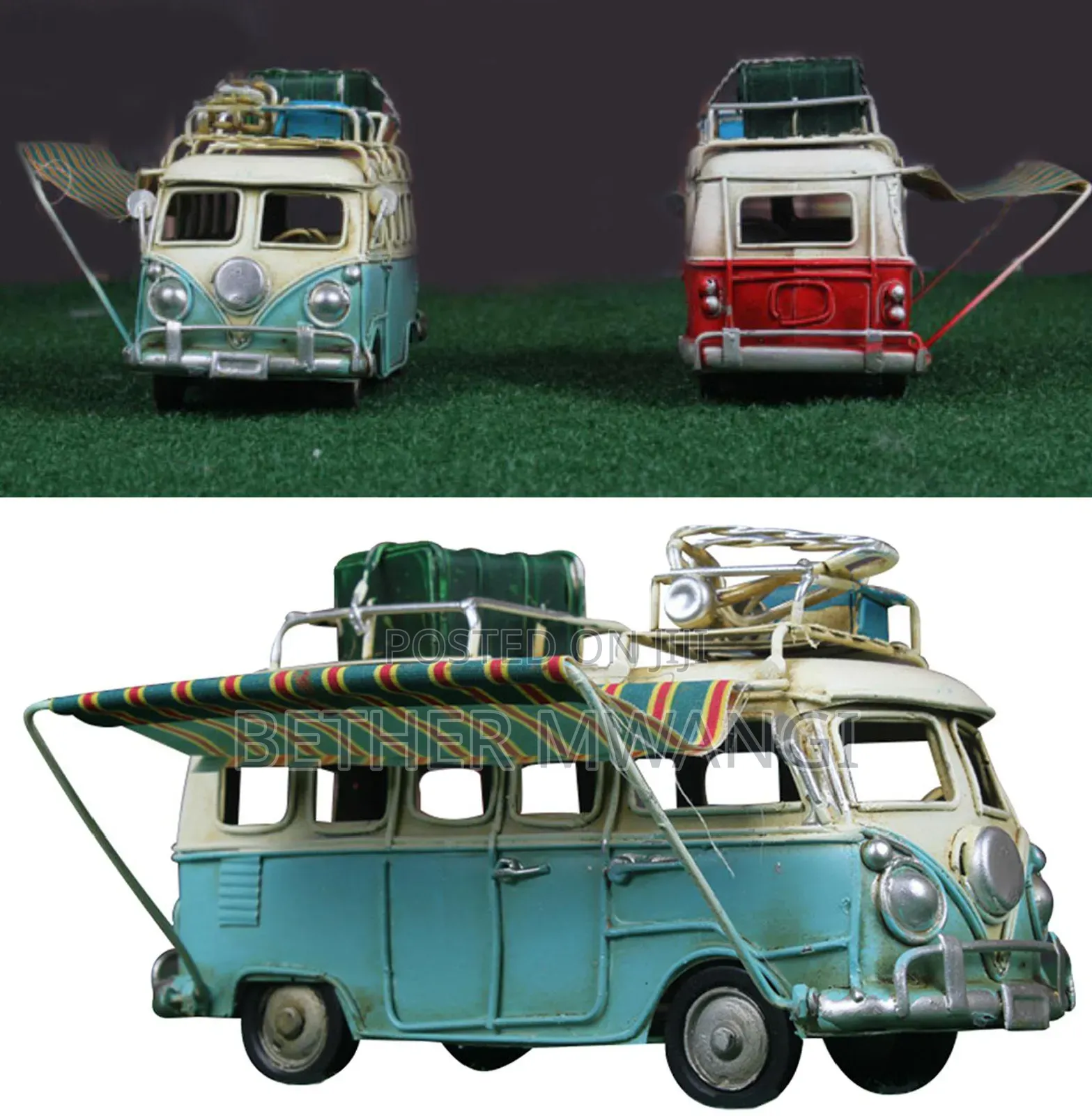 Camper Van Model- Beach Bus Vintage Rv Vehicle