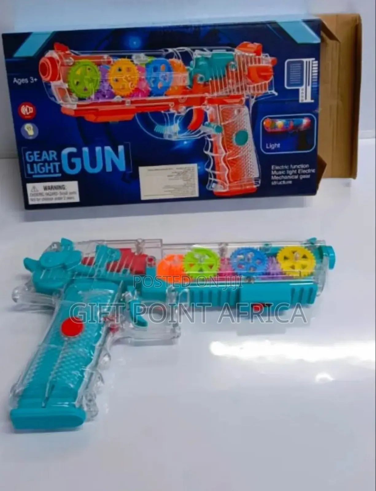 Battery Operated Gear Light Gun For Kids