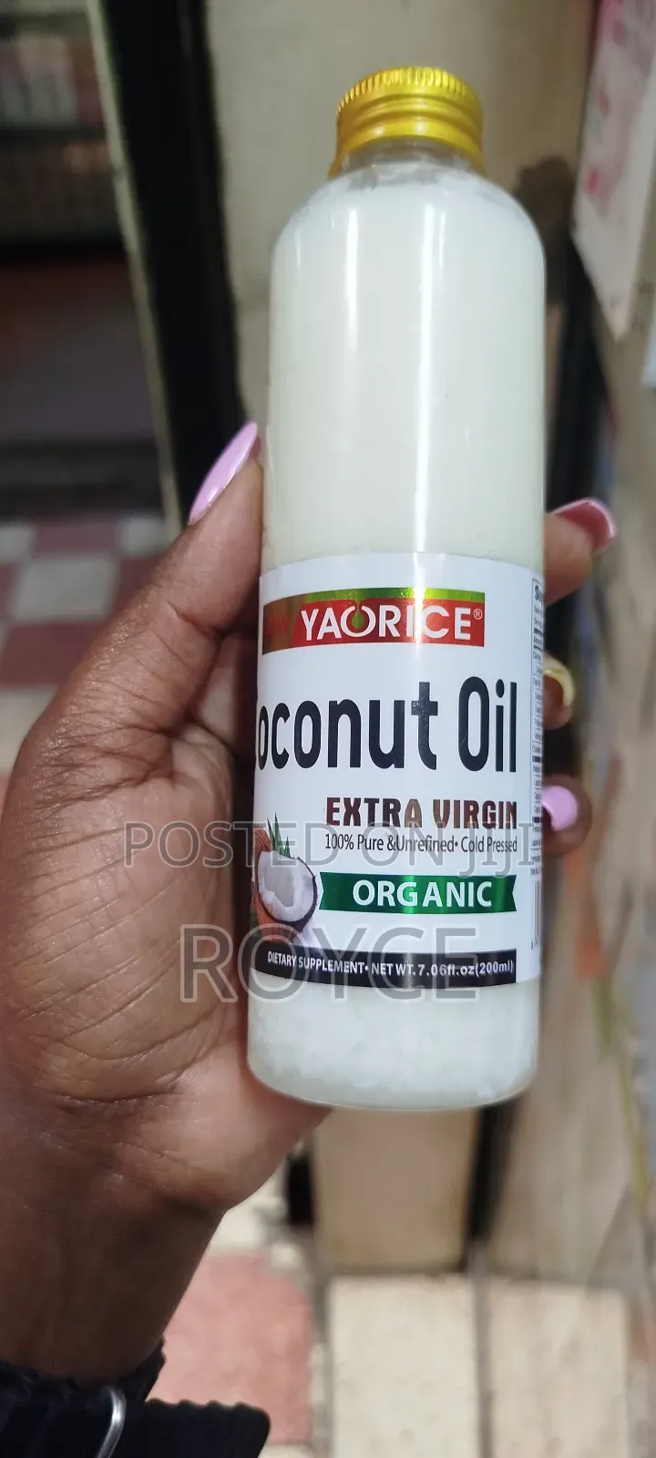 Extra Virgin Cold Pressed Coconut Oil-200ml