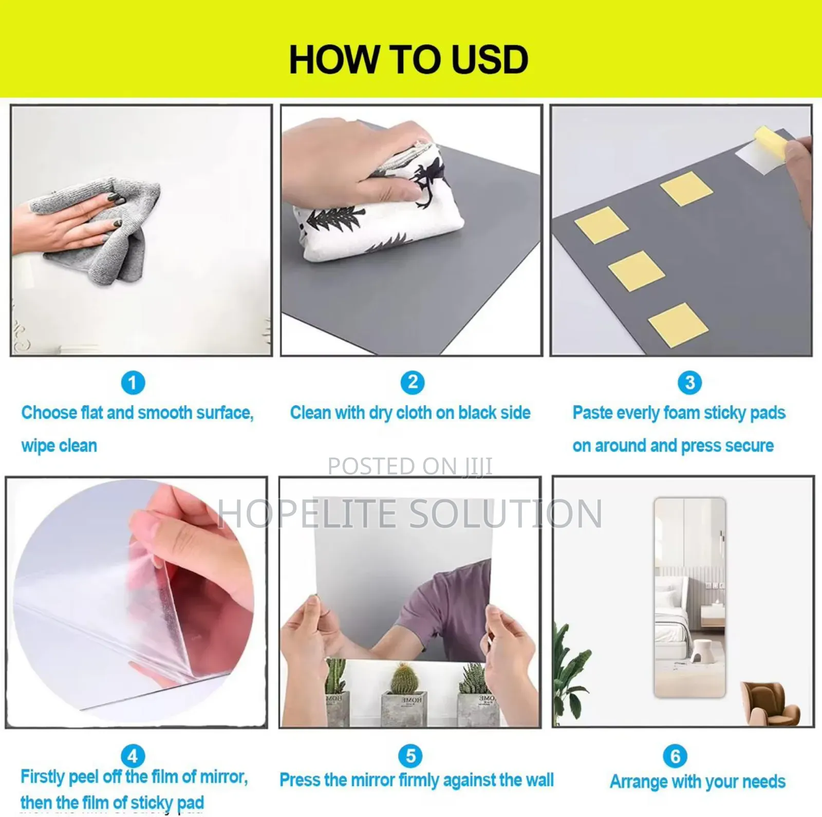 Acrylic Self Adhesive Mirror