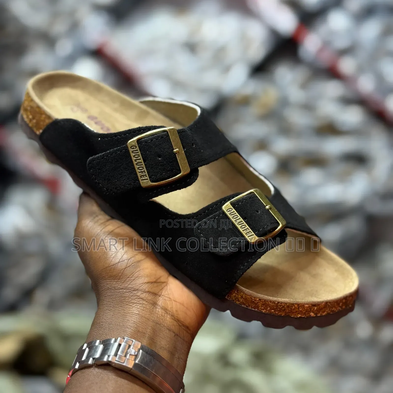 Leather Suede Sandals