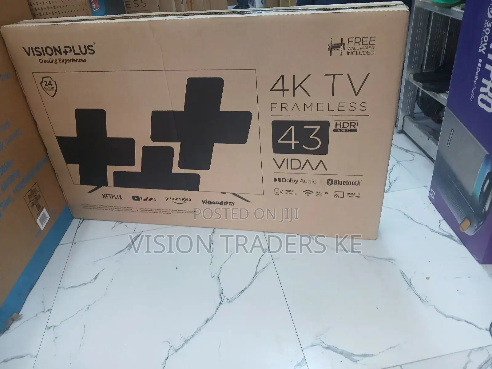 Vision 43 Inches Smart Android Frameless Resolution Tv