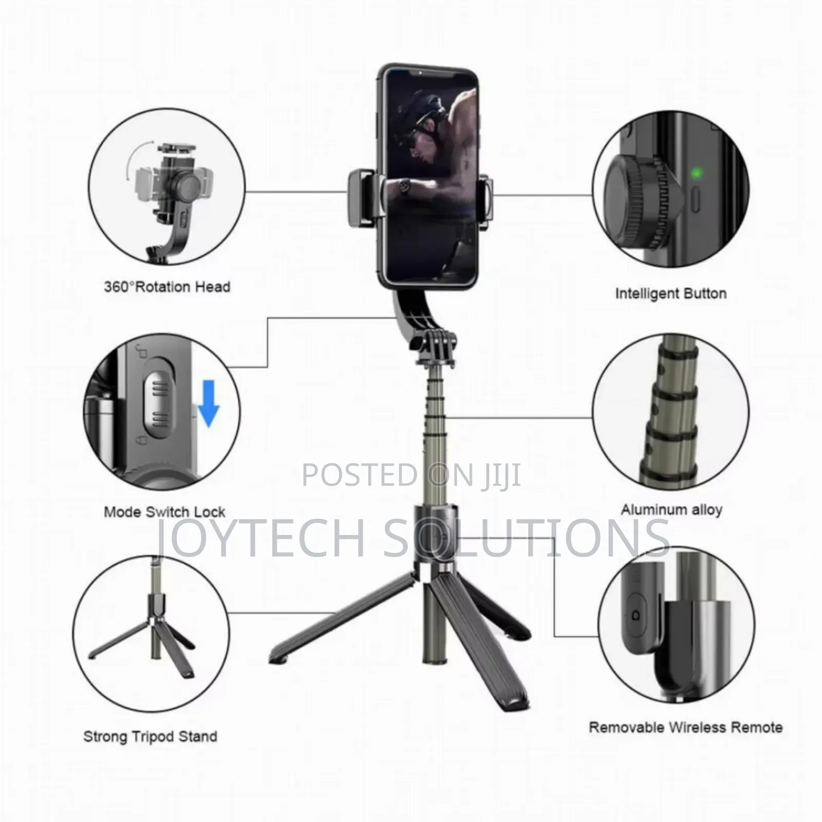 Q08 Gimbal Stabilizer Hand Held Selfie Stick