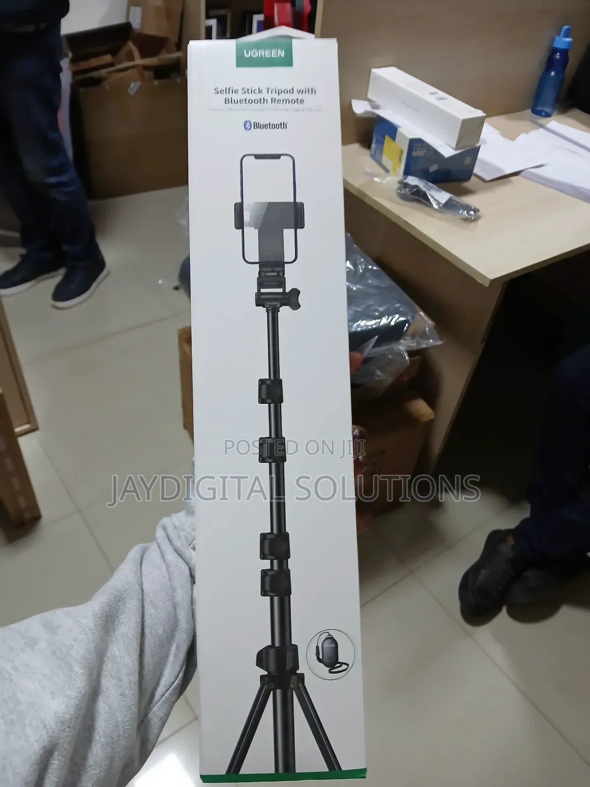 Ugreen Tripod Selfie Stick + Bluetooth Remote-Lp586