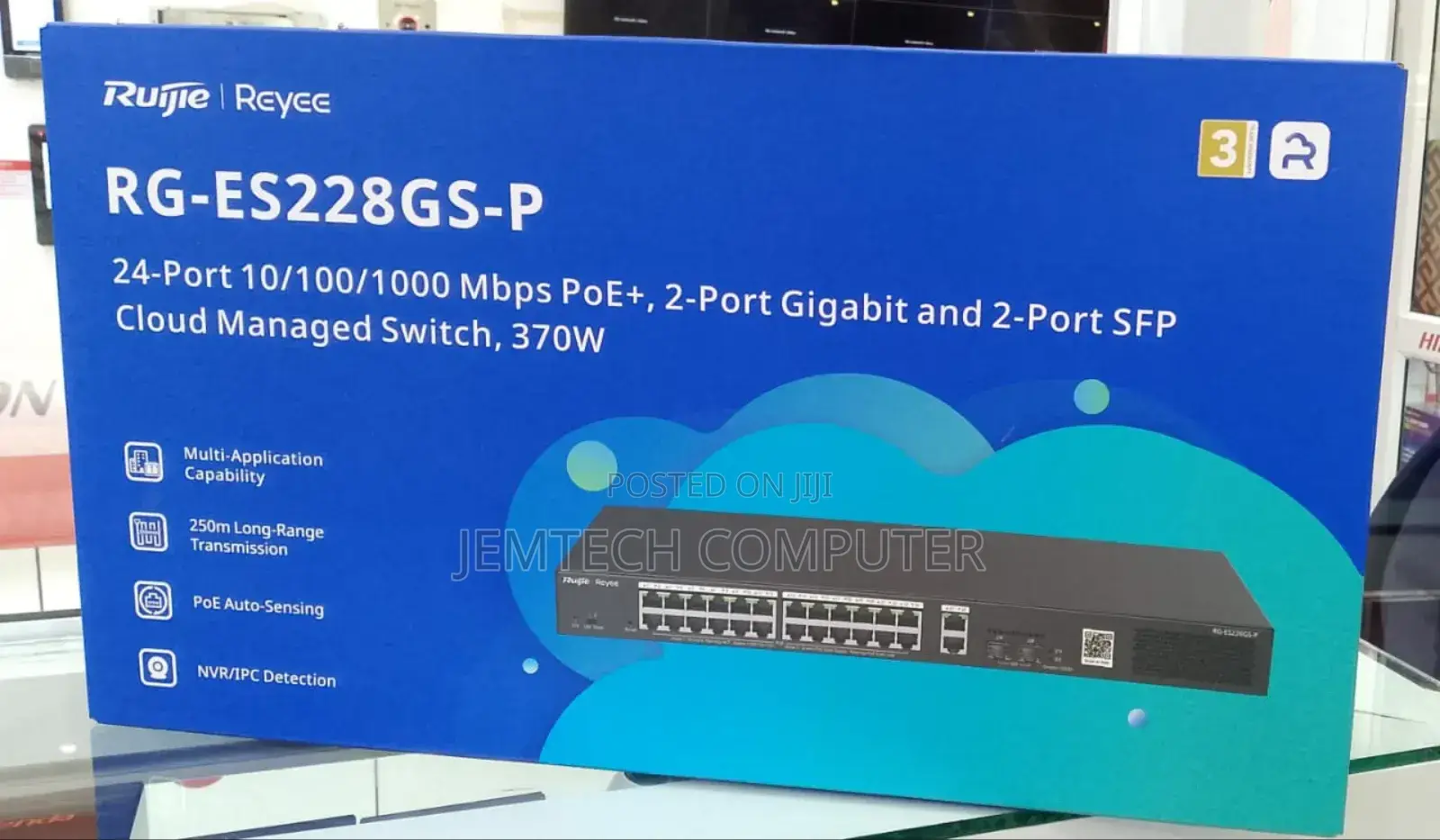 Rg-Es228gs-P 28-Port Gigabit Smart Cloud Managed Poe Switch