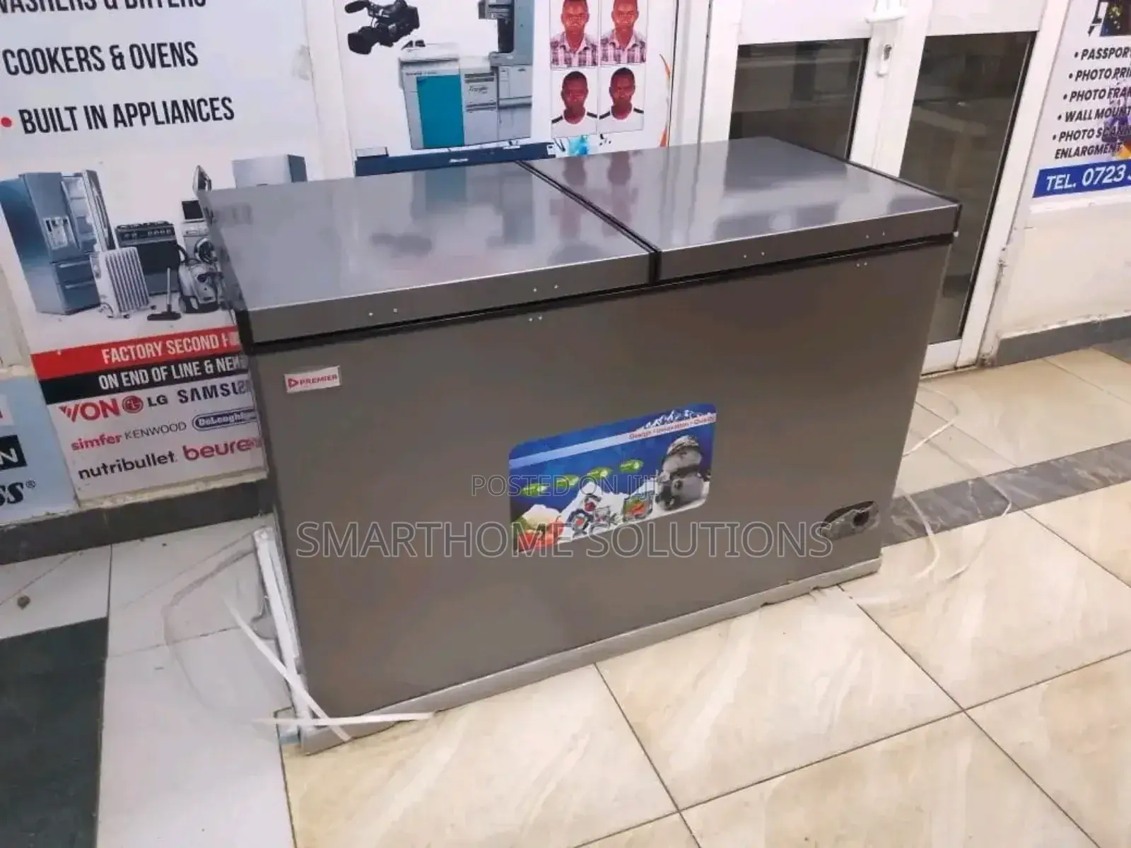Premier 350l Two Doors Chest Freezer With Cool Pad