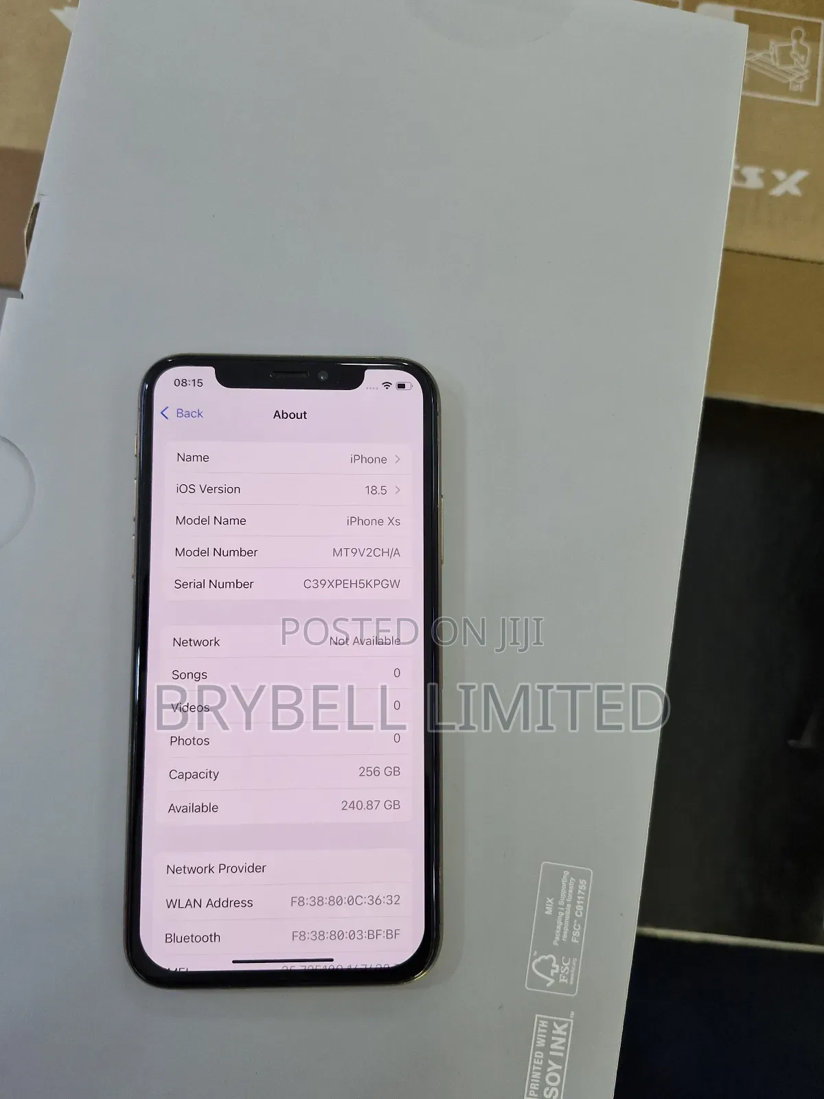 Apple iPhone XS 256 GB Gold
