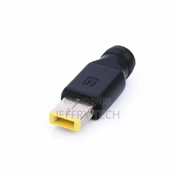 Round Jack to Square End Laptop Dc Power Charger Adapter Plu