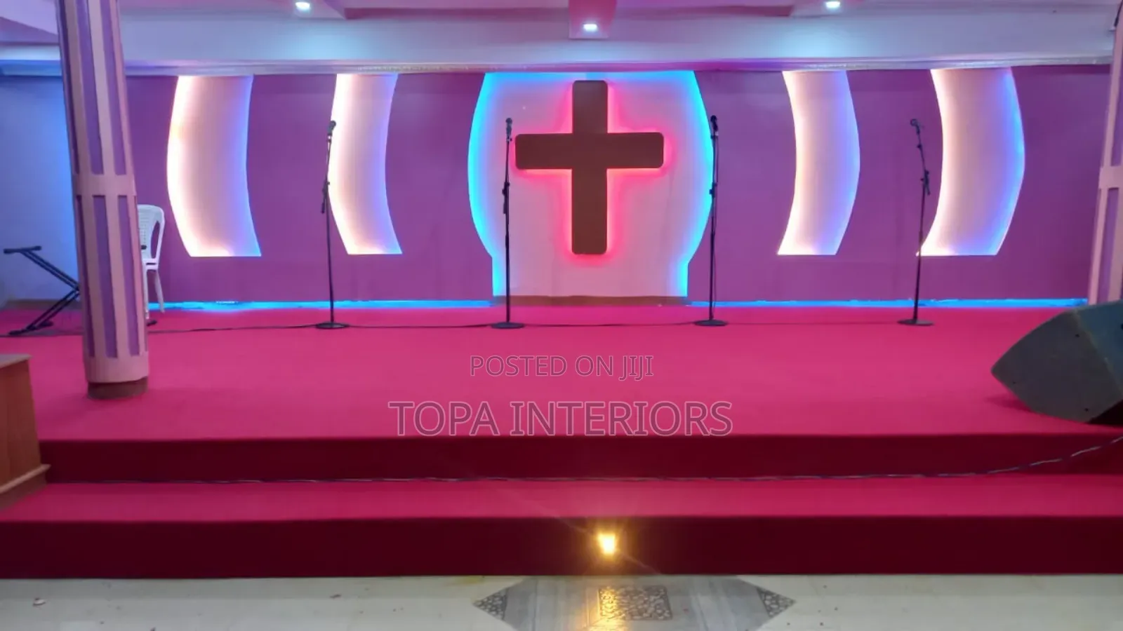Worship Place Red Carpets for Church Altar Floor Covering
