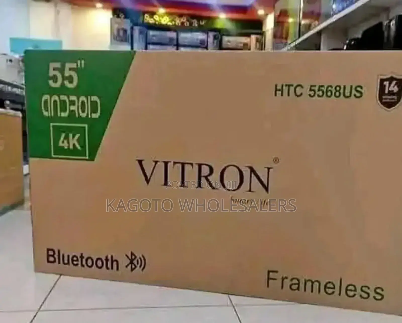 55" Vitron Frameless Smart Android Tv // Bt