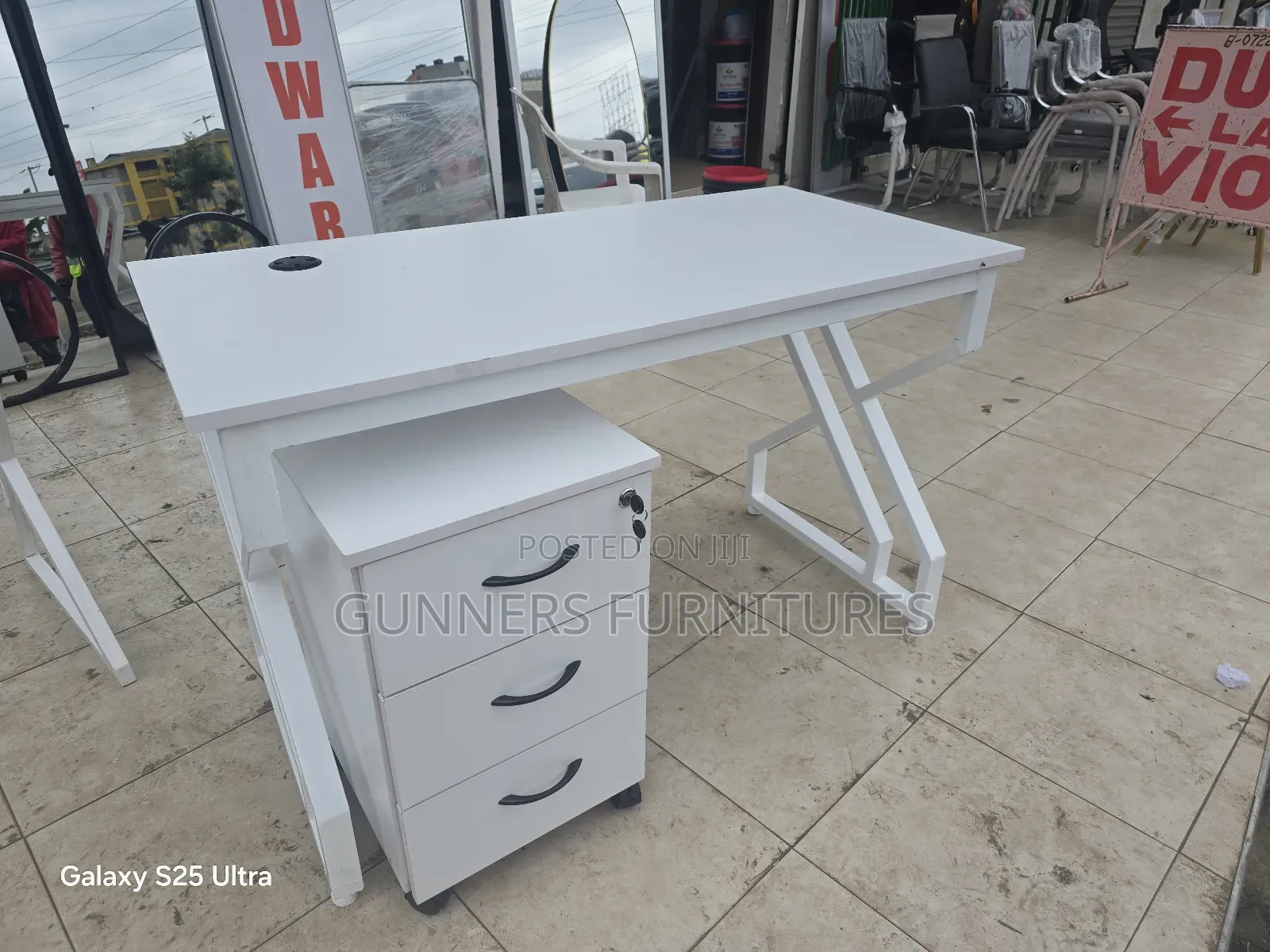 Office Desk and Pedestal