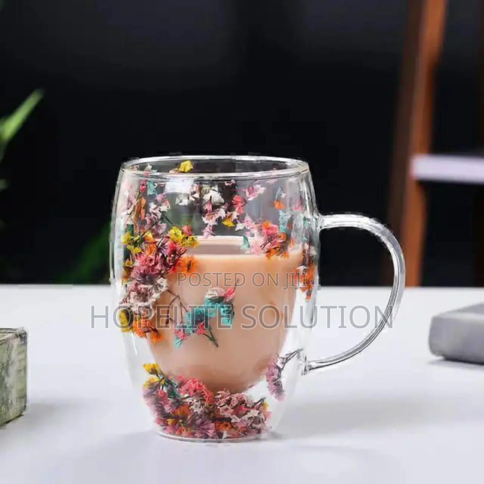 Insulated Double Walled Glass Cup