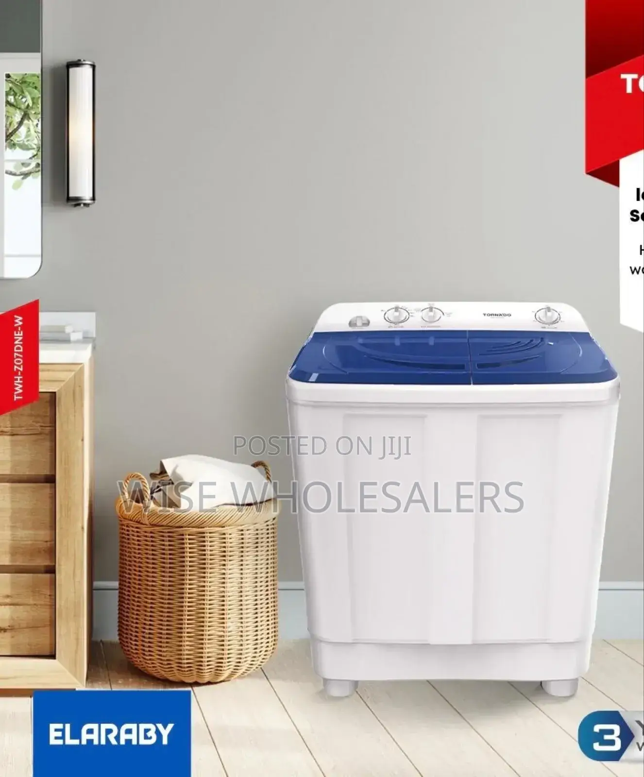 Tornado 10kg Twin Tub Washing Machine