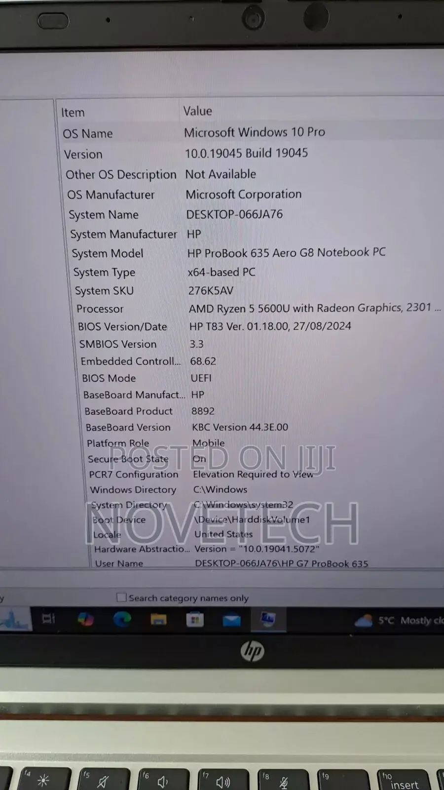 Laptop HP 630 16GB AMD Ryzen 5 SSD 256GB