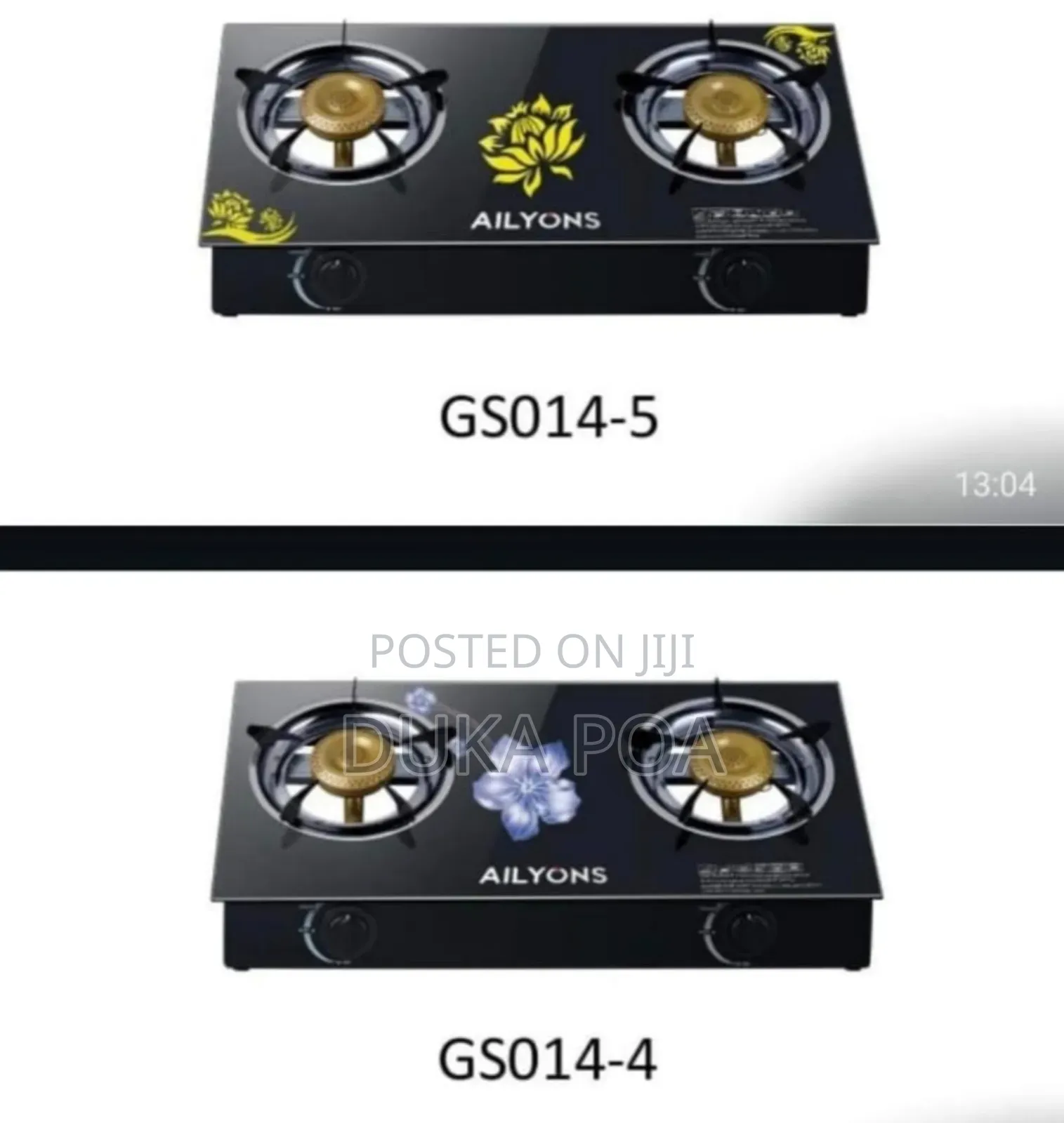 Glass Top Cooker Ailyons 2 Burner Table Top Cooker
