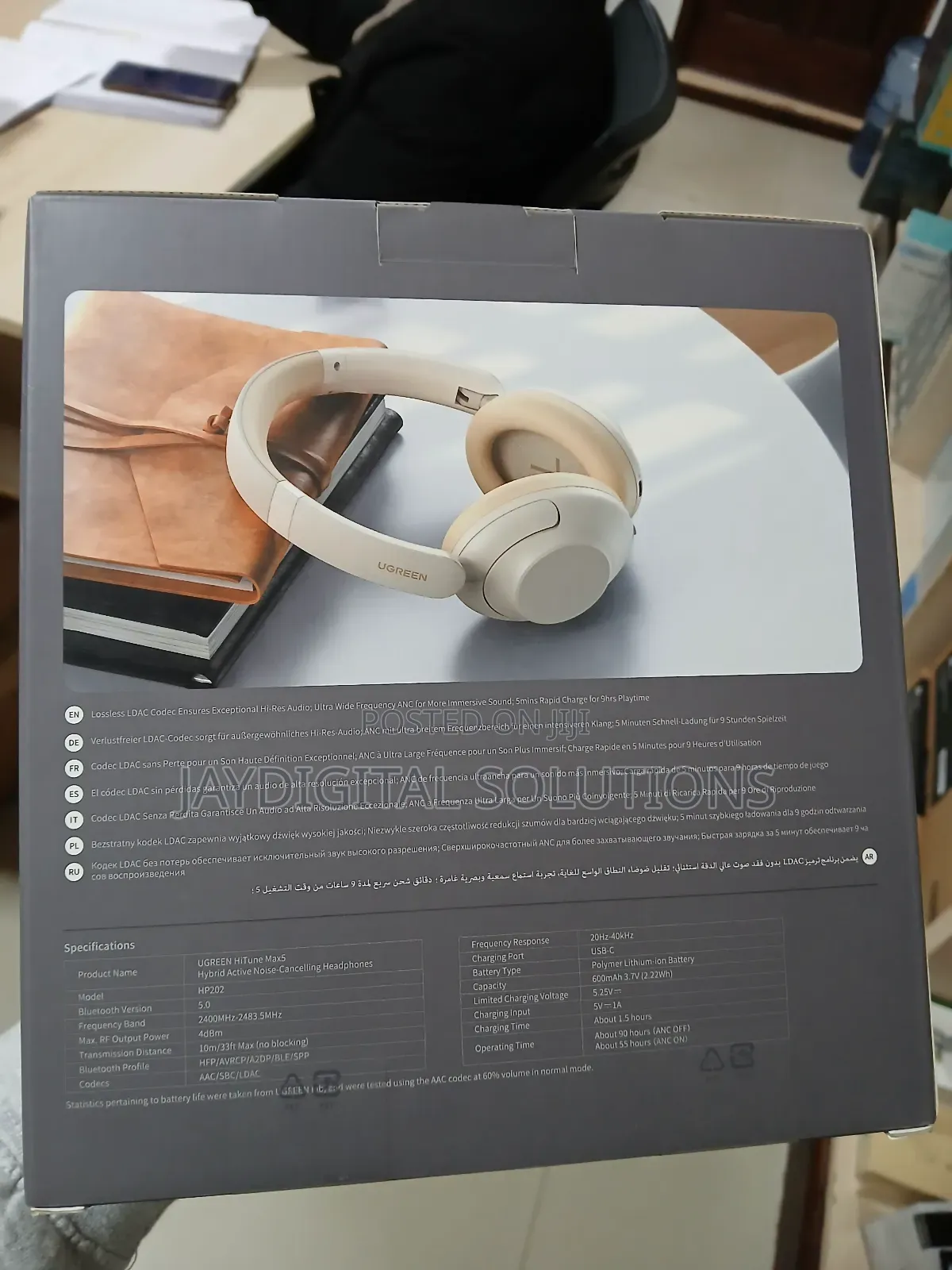 Ugreen Hitune Max 5 Hybrid Active Noise-Canceling Headphone