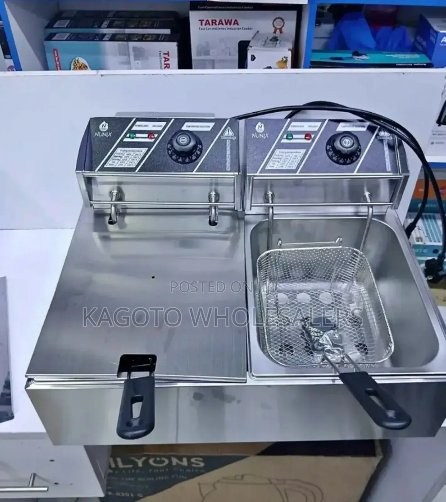 Nunix Electric Double Deep Fryer/Chips Fryer Nu12l