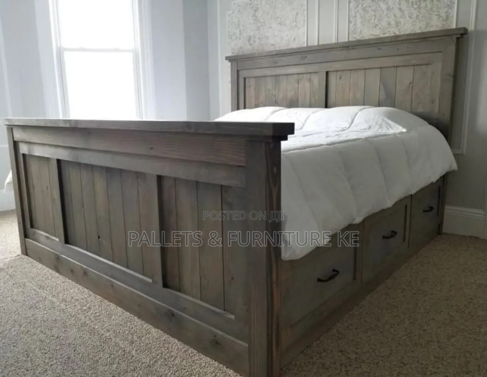 Farmhouse Storage Bed(Drawers)