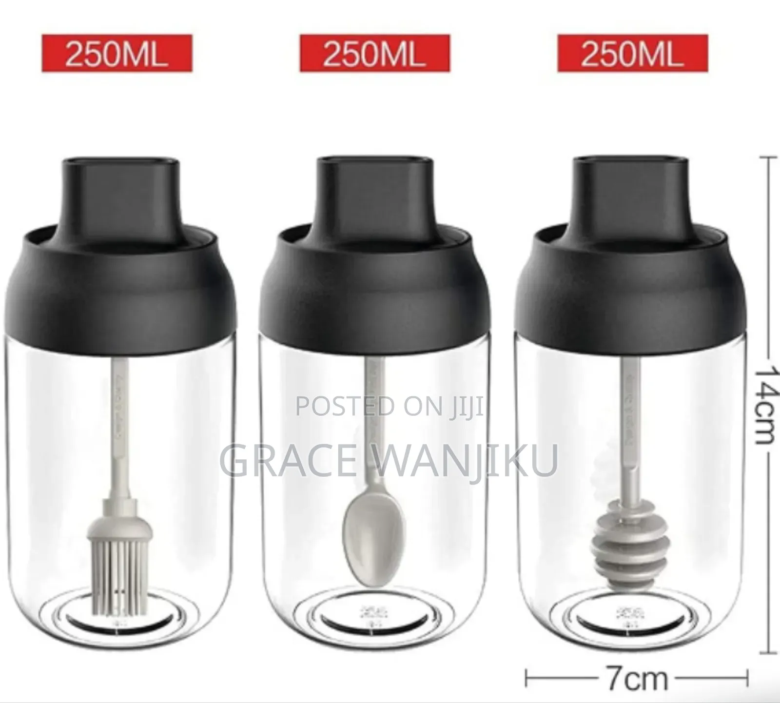 Glass Jar With Dipper