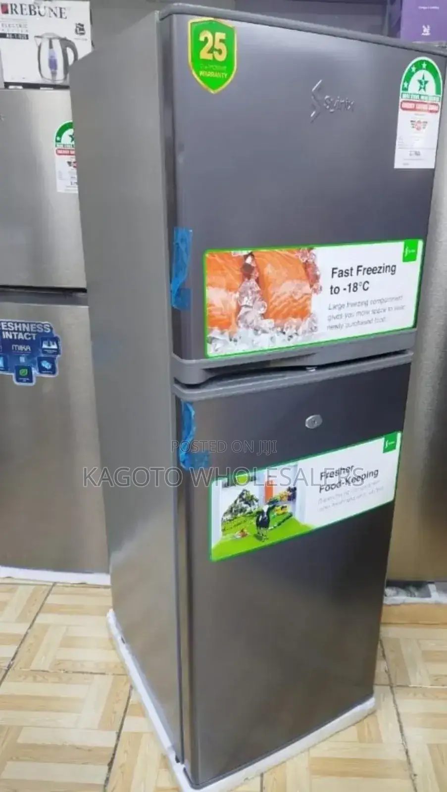 Volksmart 138litres Fridge Double Door
