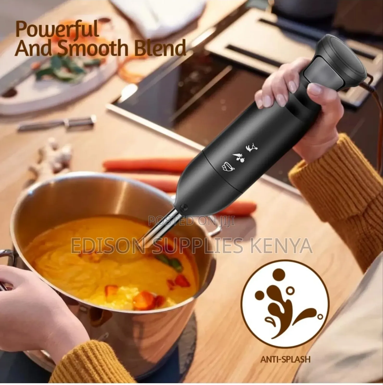 Hand Blender Immersion Blender 800 Watt Puree Smoothie Maker
