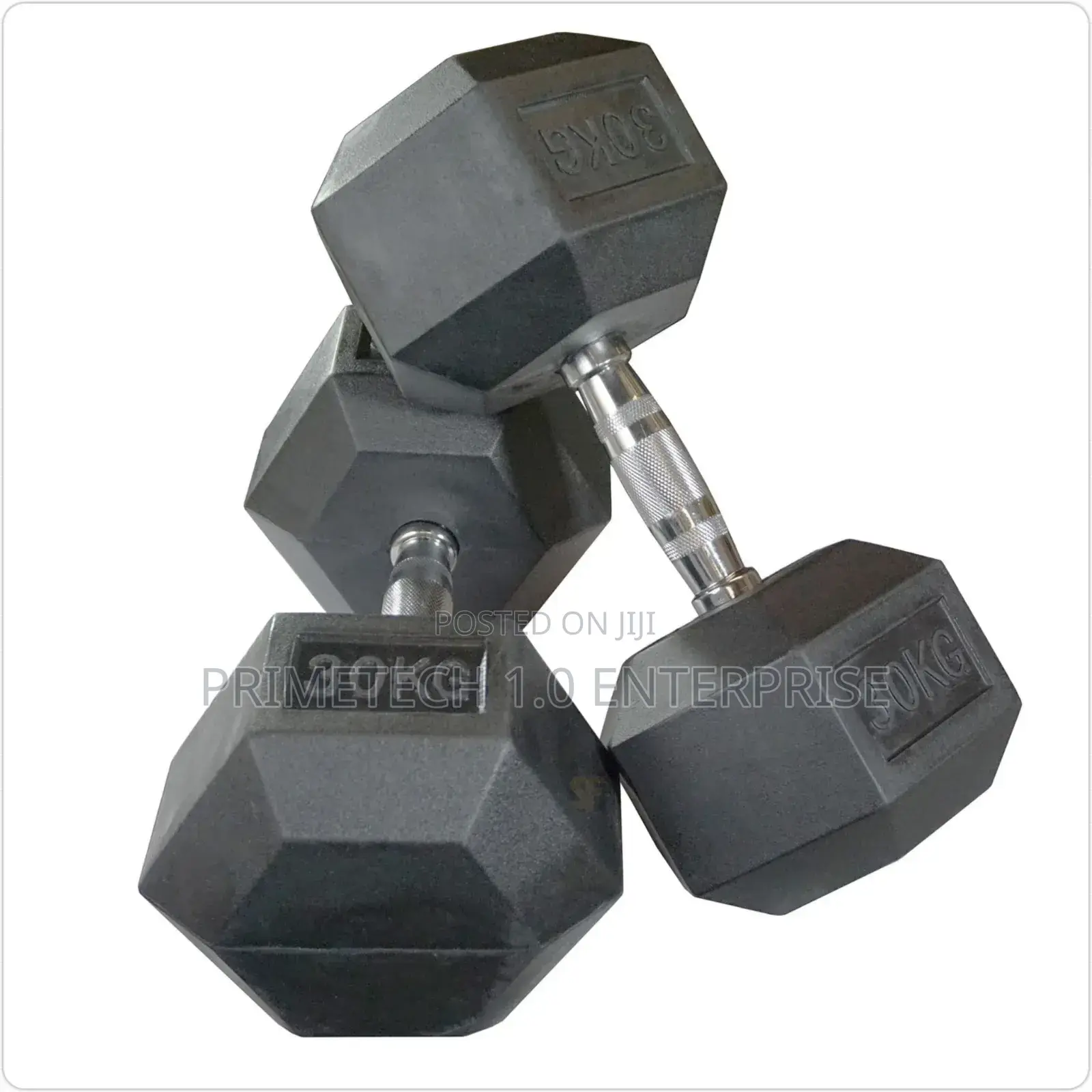30kg Hexagon Dumbbells -New